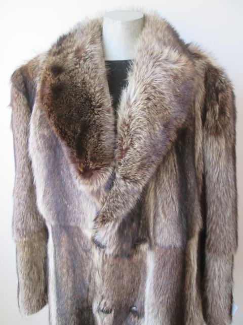 Raccoon Fur New Coat Jacket Coat XL New - Image 4