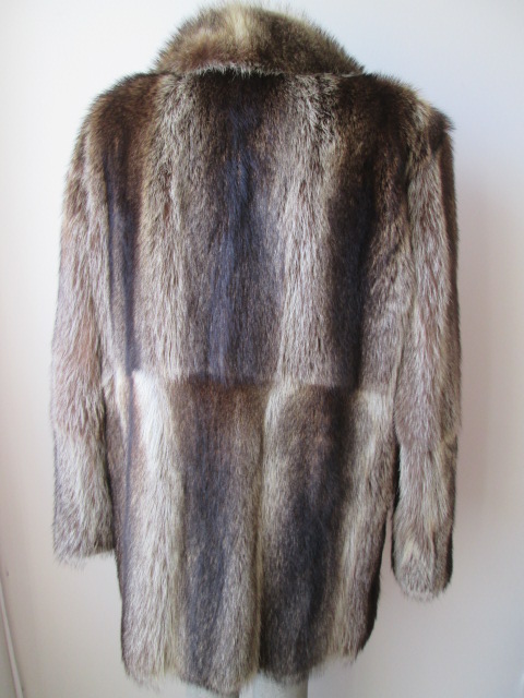 Raccoon Fur New Coat Jacket Coat XL New - Image 6