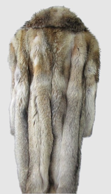 Men's Sz 42 Coyote Fur Coat Jacket New - Image 5