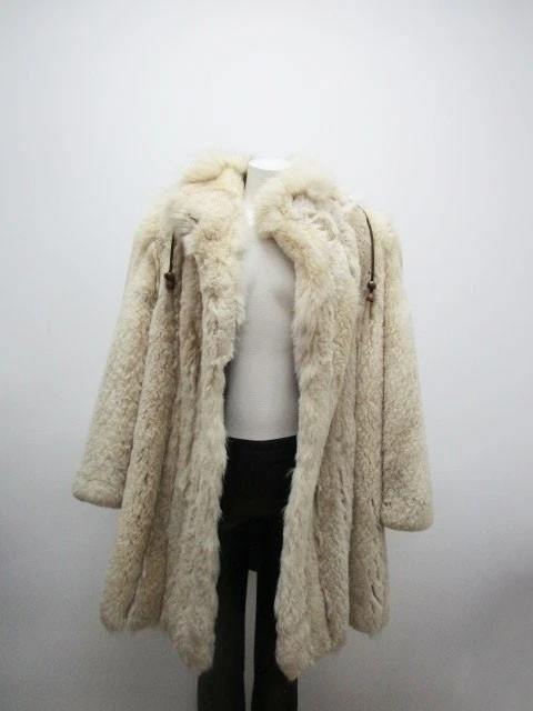 Mint+ Sheared Fox Fur Coat Jacket Hood Women's 14 L - Image 3