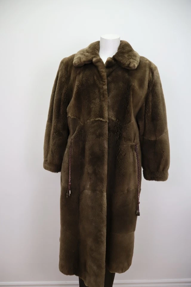 Women's Sheared Beaver Fur Coat Jacket Sz 8 MINT - Image 2