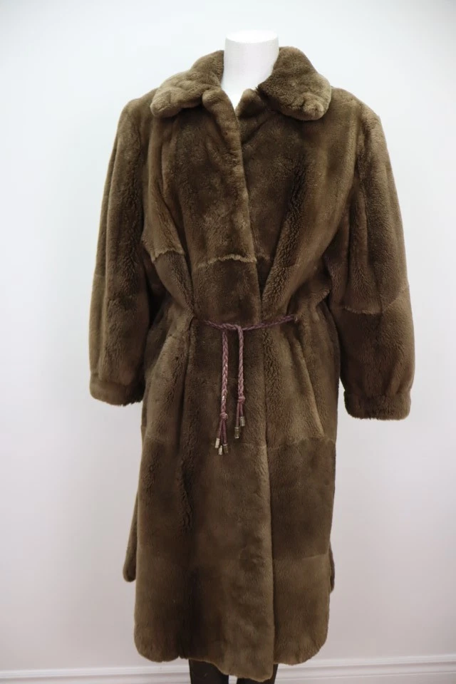 Women's Sheared Beaver Fur Coat Jacket Sz 8 MINT - Image 4