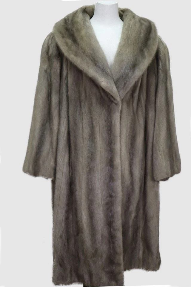 MINT Sapphire Mink Fur Coat Women's 3XL