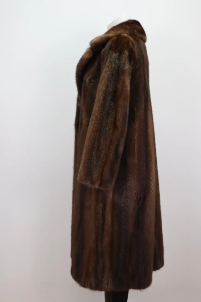Dark Pastel Mink Fur Coat Jacket MINT+ Women's 4 - Image 3