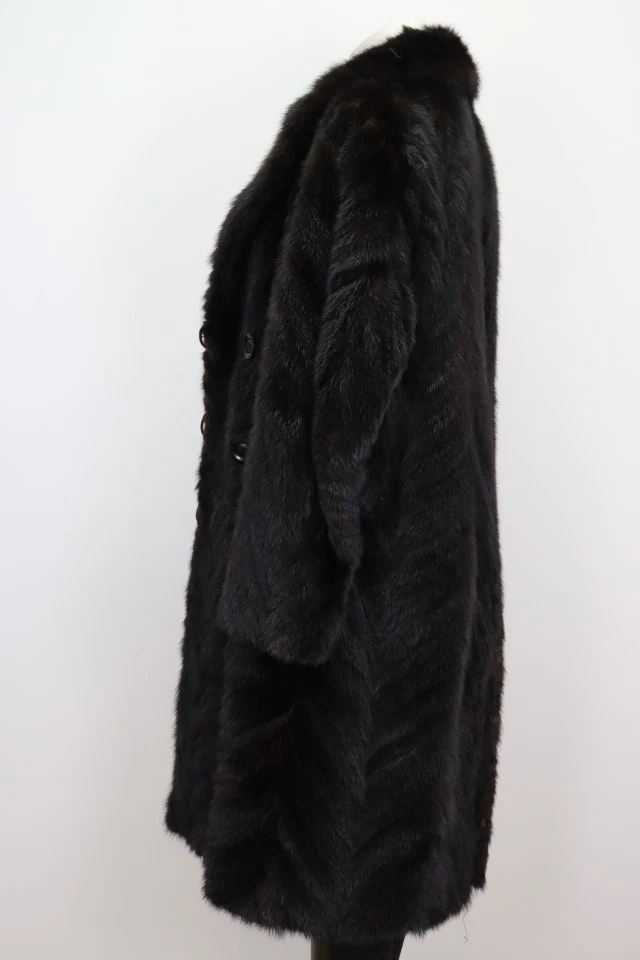 Men's Dark Ranch Mink Fur Coat SUPERB Sz 42 - Image 3