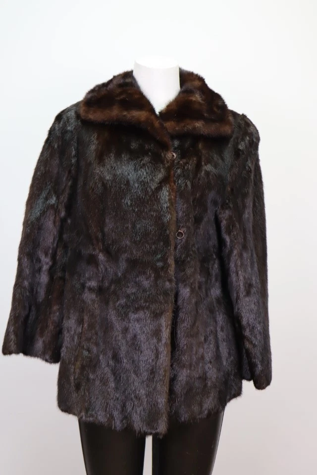 Women's Sz 4 MINT Mink Fur Coat Jacket Woman - Image 2