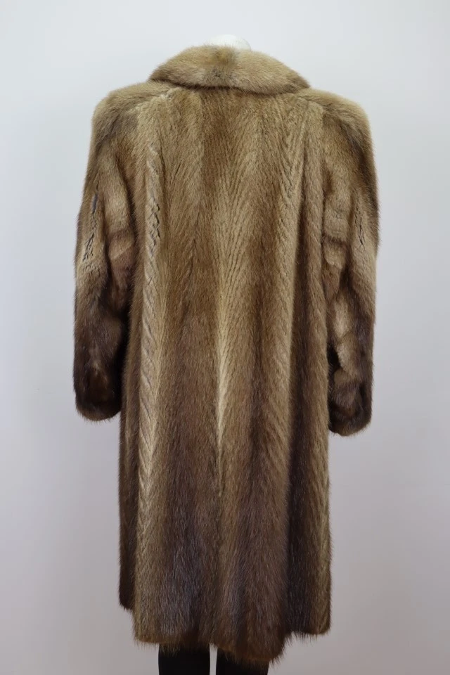 Women's Sz 8 Muskrat Fur Coat Jacket MINT+ Woman - Image 4
