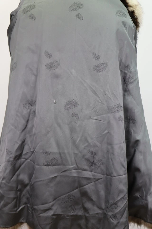 Women's Sz 10 SUPERB Raccoon & Fox Fur Coat Jacket Woman - Image 7