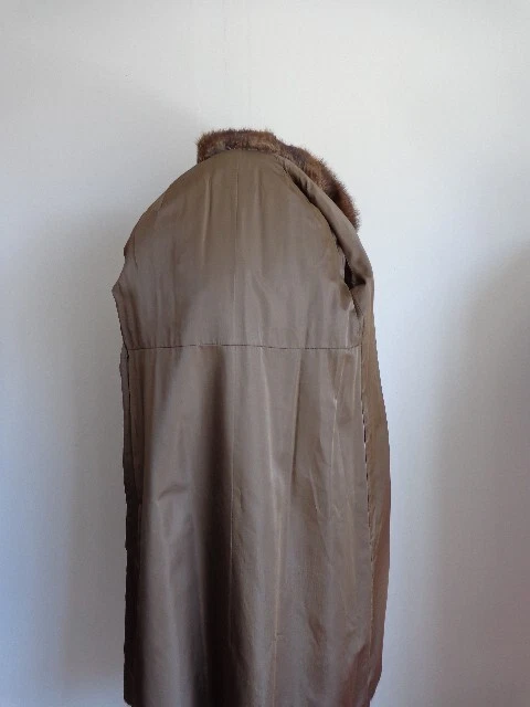 Women's Sz 8/10 Muskrat Fur Coat Excellent Medium Woman - Image 5