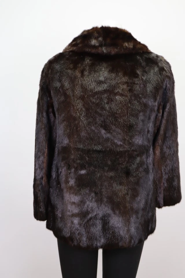 Women's Sz 4 MINT Mink Fur Coat Jacket Woman - Image 4