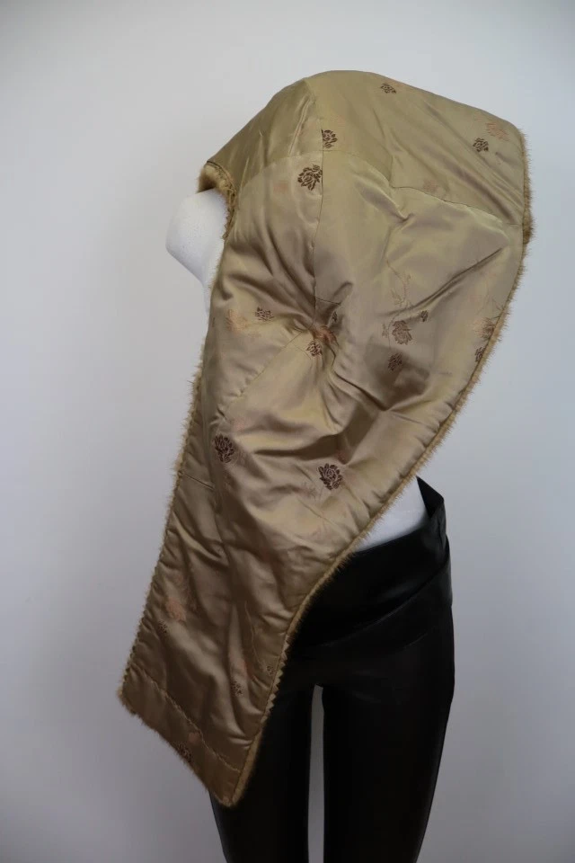Women's Mink Fur Stole Wrap Cape MINT+ Large WEDDING - Image 4