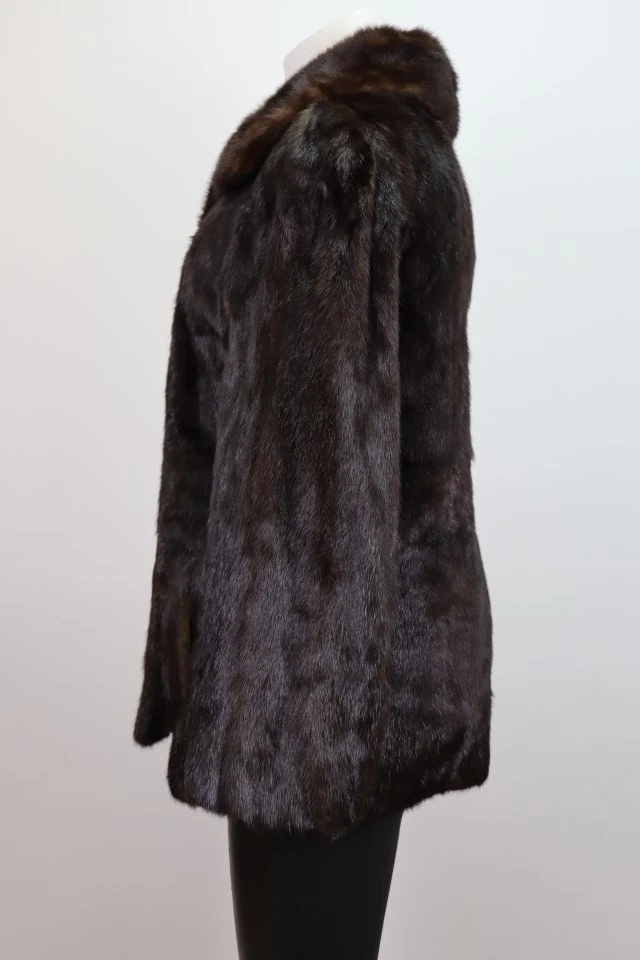 Women's Sz 4 MINT Mink Fur Coat Jacket Woman - Image 3
