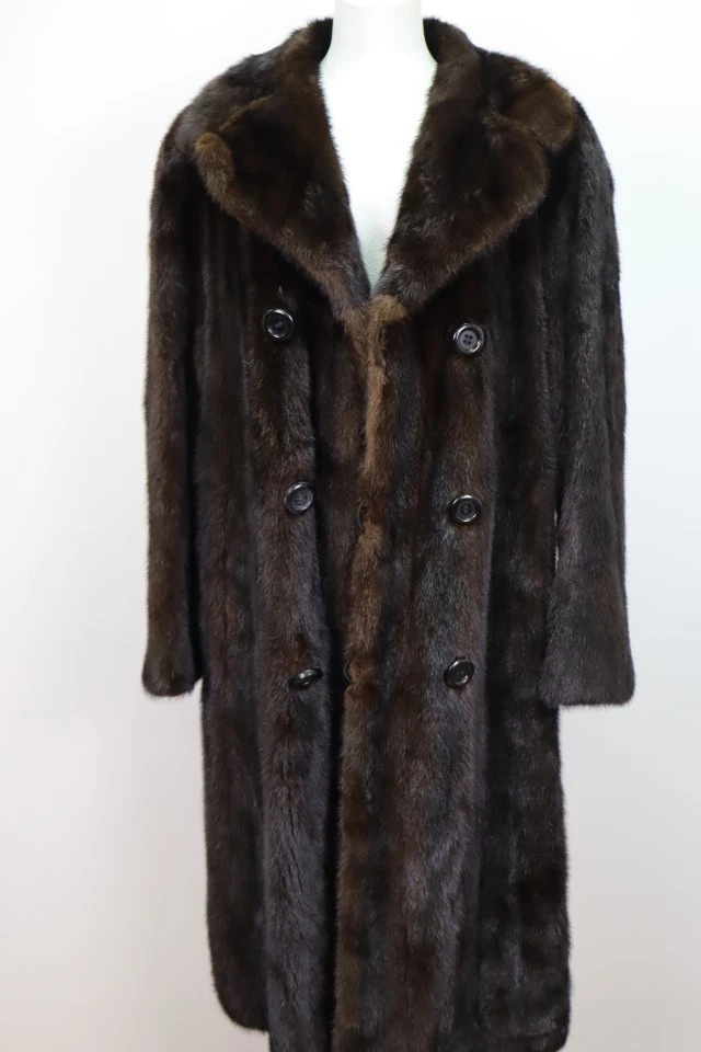 Men's Dark Ranch Mink Fur Coat SUPERB Sz 44 - Image 3