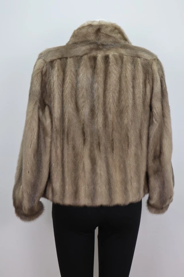 Women's Sz 4/6 Gray Mink Fur Coat Jacket MINT+ Lunaraine - Image 4