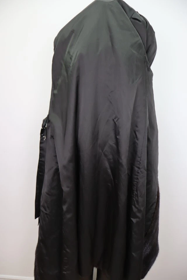 Women's Sz 8 Dark Ranch Mink Fur Coat MINT+ Woman - Image 6