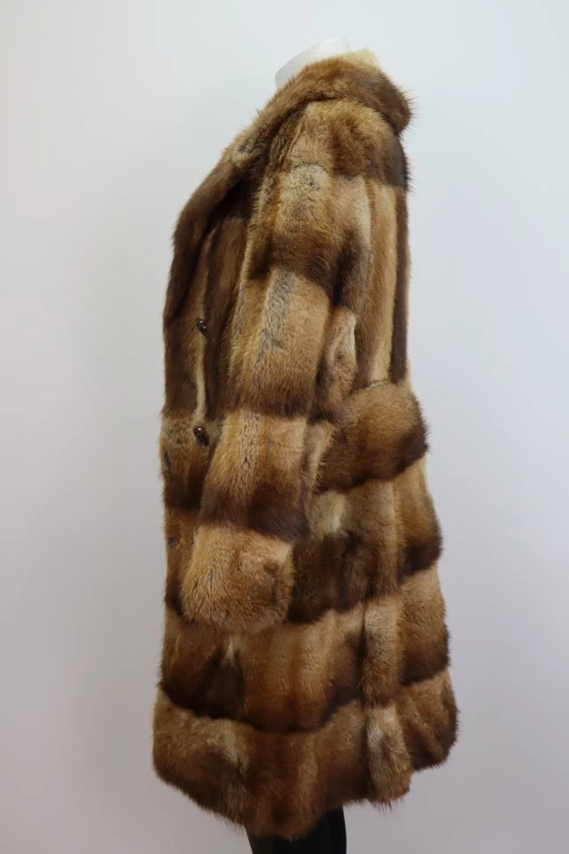 Women's Sz 2/4 XS Muskrat Fur Coat Jacket MINT Woman - Image 3