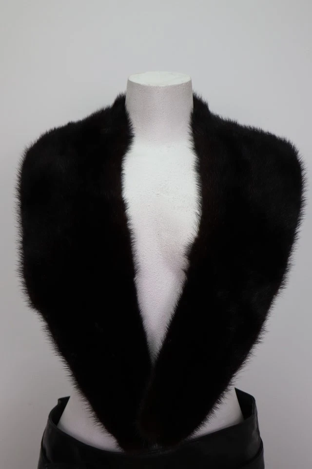 Women's Men's Unisex Mink Fur Collar MINT+ For Coat Raincoat Jacket - Image 2