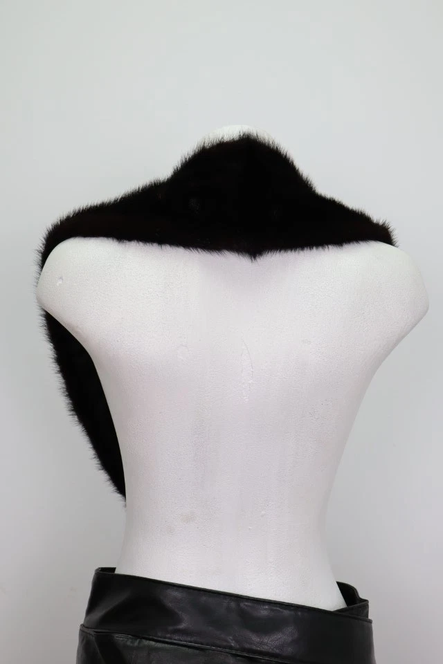Women's Men's Unisex Mink Fur Collar MINT+ For Coat Raincoat Jacket - Image 5
