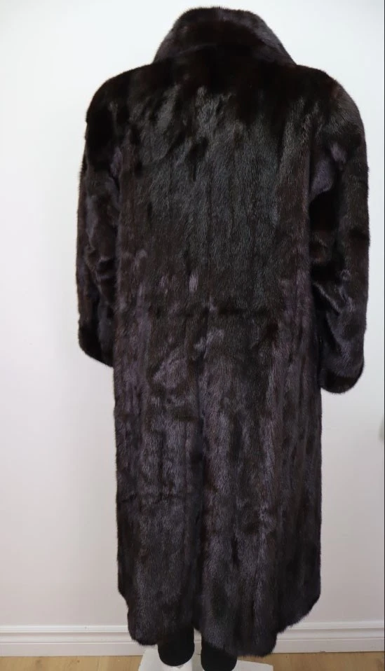 Women's Sz 6 Dark Ranch Mink Fur Coat MINT+ Woman - Image 3