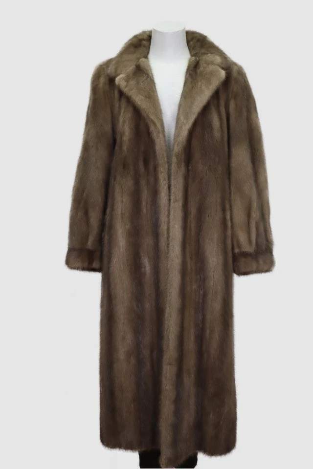 Women's Sz 6 Blue Iris Mink Fur Coat Jacket MINT+ Woman