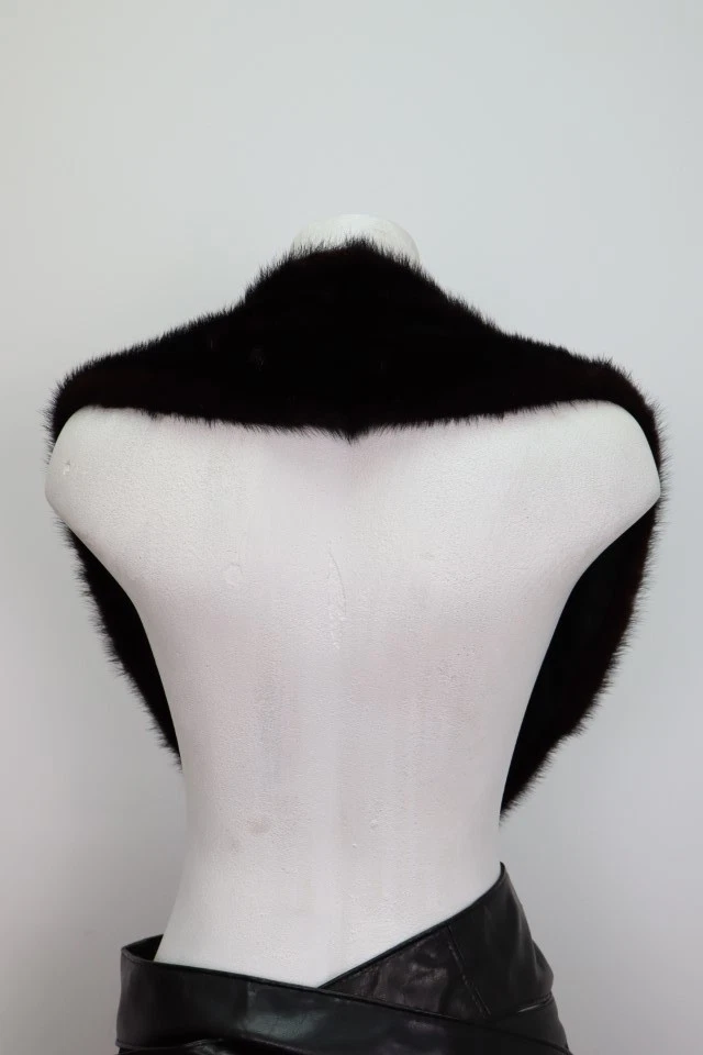 Women's Men's Unisex Mink Fur Collar MINT+ For Coat Raincoat Jacket - Image 4