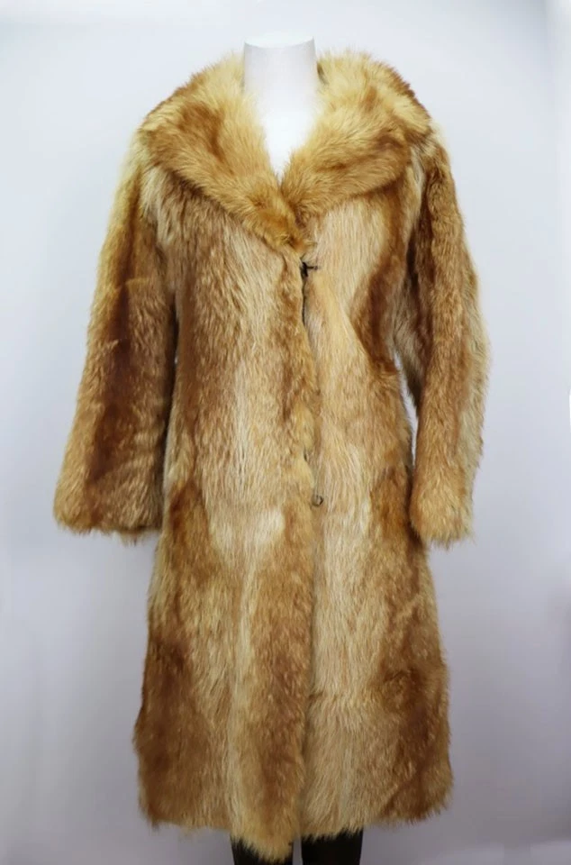 Women's Sz 2 XXS Tanuki Raccoon Fur Coat Jacket MINT Woman