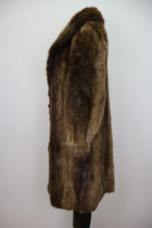 Women's Sz XS 2/4 Beaver Fur Jacket Coat MINT Woman - Image 2