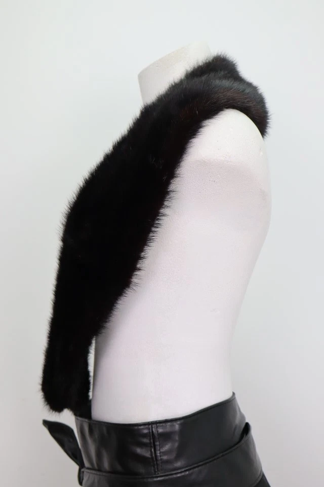Women's Men's Unisex Mink Fur Collar MINT+ For Coat Raincoat Jacket - Image 3