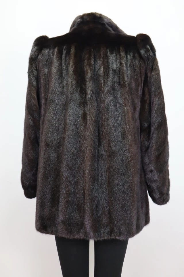 Women's Sz 8 SAGA Mink Fur Coat Jacket MINT Woman - Image 4