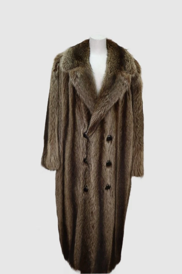 Men's Size 42/44 Raccoon Fur Coat MINT+ MEN Man