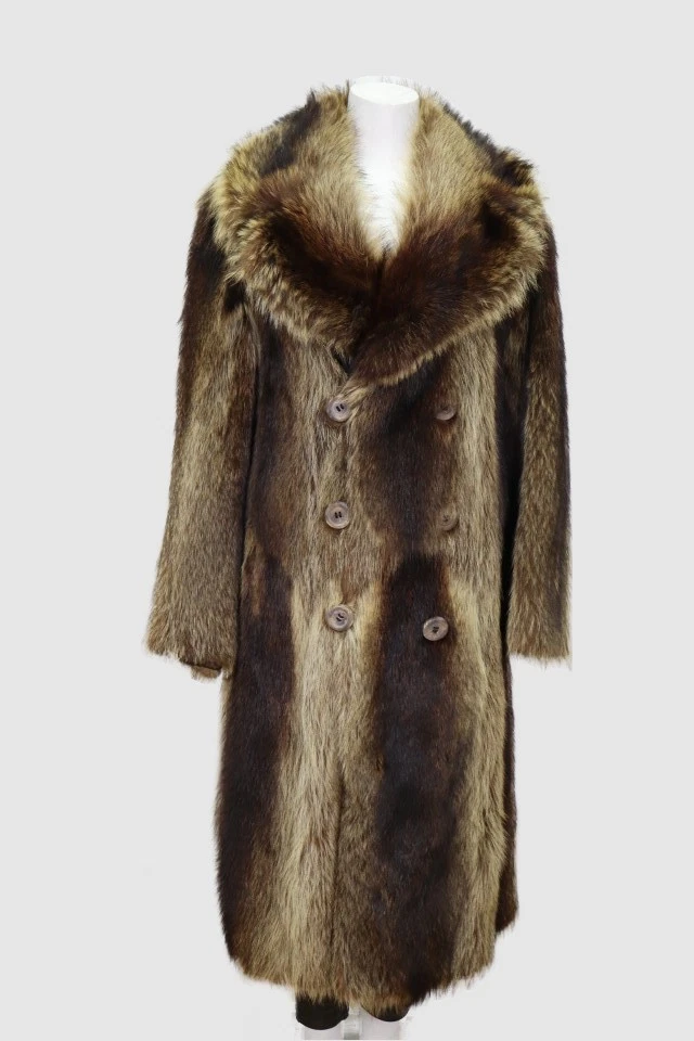 Men's Size 38/40 Raccoon Fur Coat MINT+ MEN Man