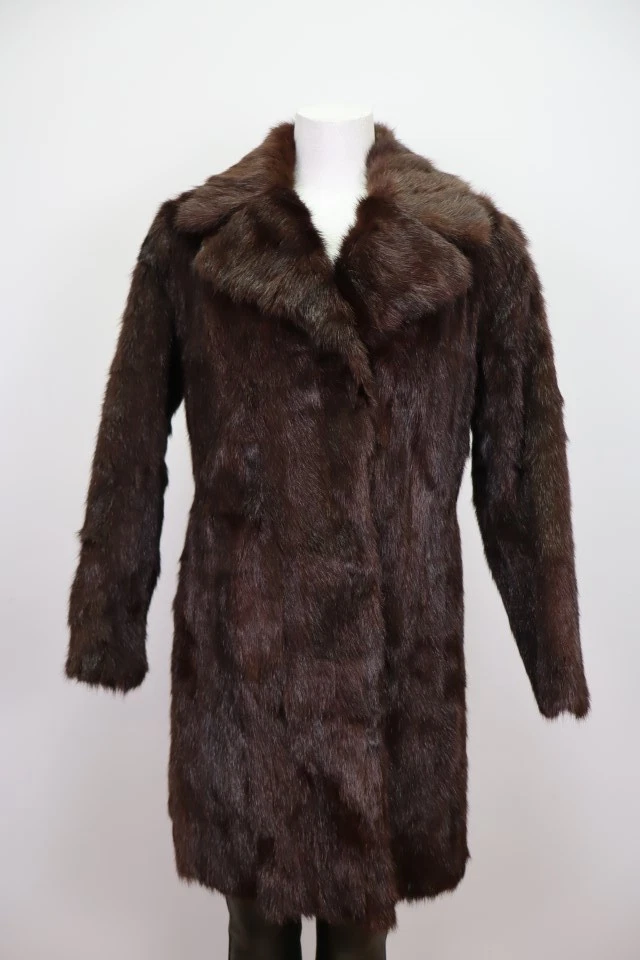 Women's Sz 6 MINT Real Chinese Mink Fur Coat Jacket Woman - Image 2