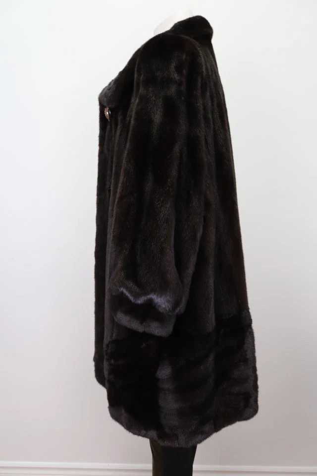 Women's Sz 14 Mink Fur Coat Jacket Stroller EXCELLENT Woman - Image 3