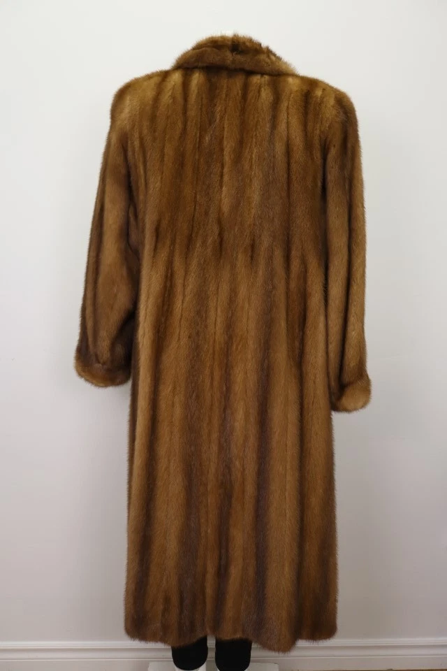 Women's Sz 10 Dark Pastel Mink Fur Coat Jacket MINT+ Woman - Image 2