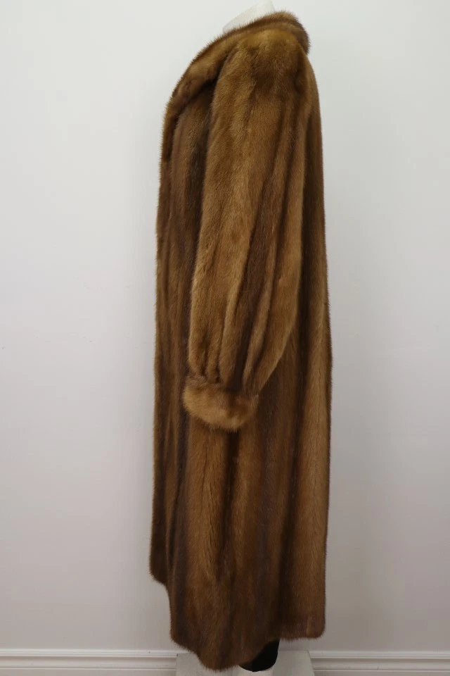 Women's Sz 10 Dark Pastel Mink Fur Coat Jacket MINT+ Woman - Image 3