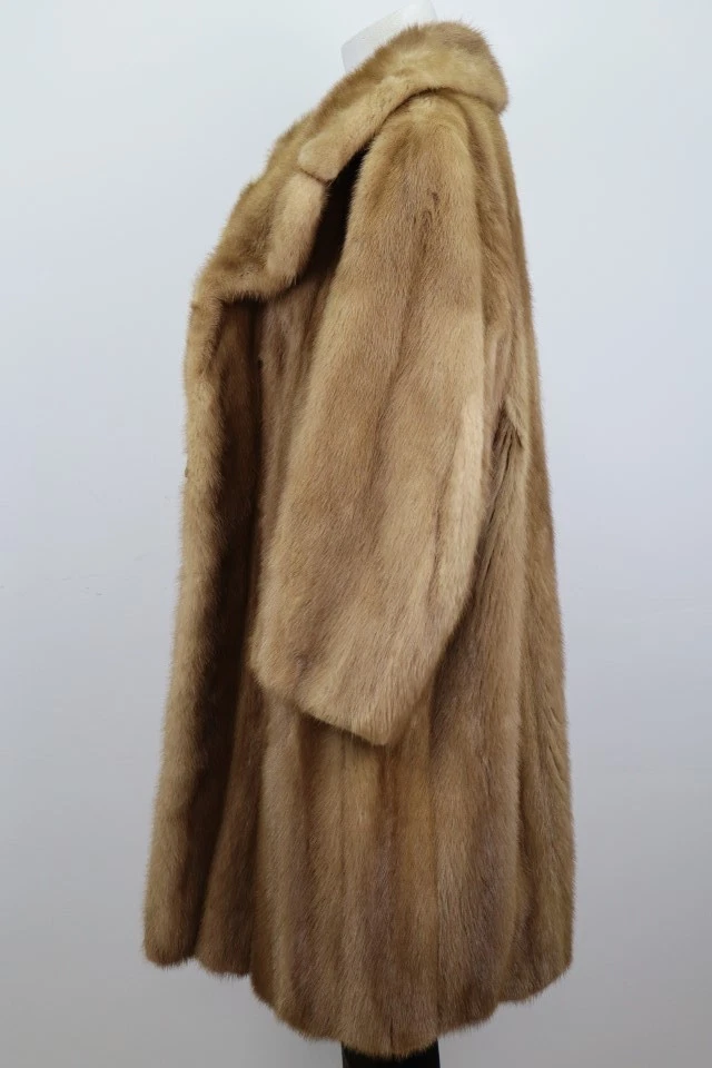 Women's Sz 14 Dark Pastel Mink Fur Coat MINT+ Woman - Image 4